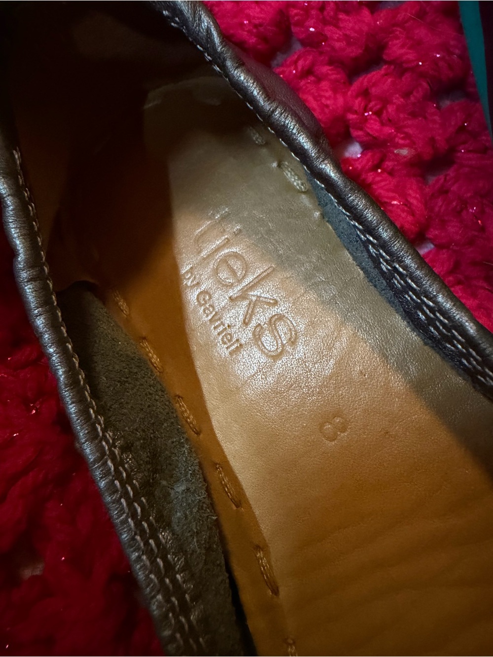 Tieks Metallic Pewter Ballet Flat with Teal Soles - Picture 10 of 14